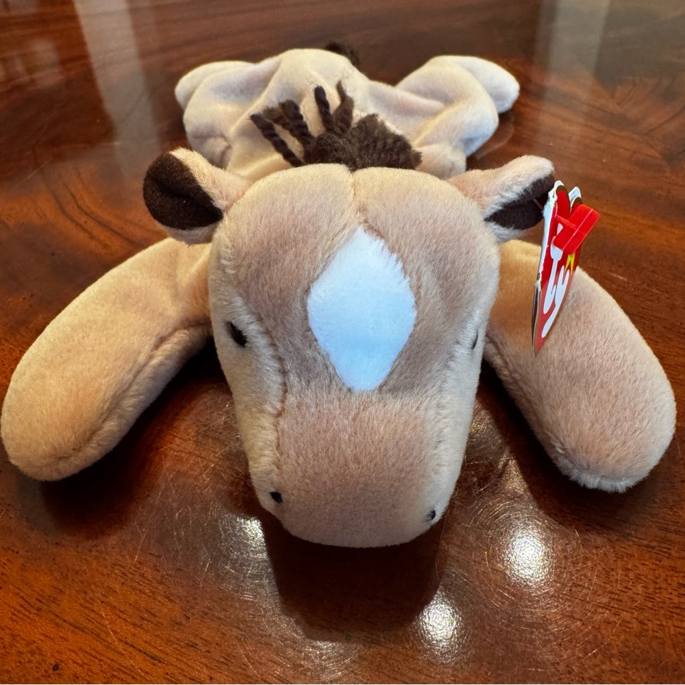 Vintage Ty Beanie Baby Derby Horse PE Pellets 5th Gen Swing Tag